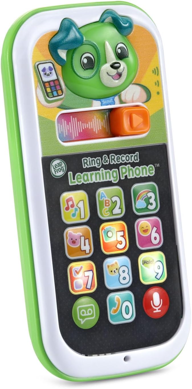 LeapFrog Scout's Ring and Record Learning Phone, Infant Pretend-Play Toy
