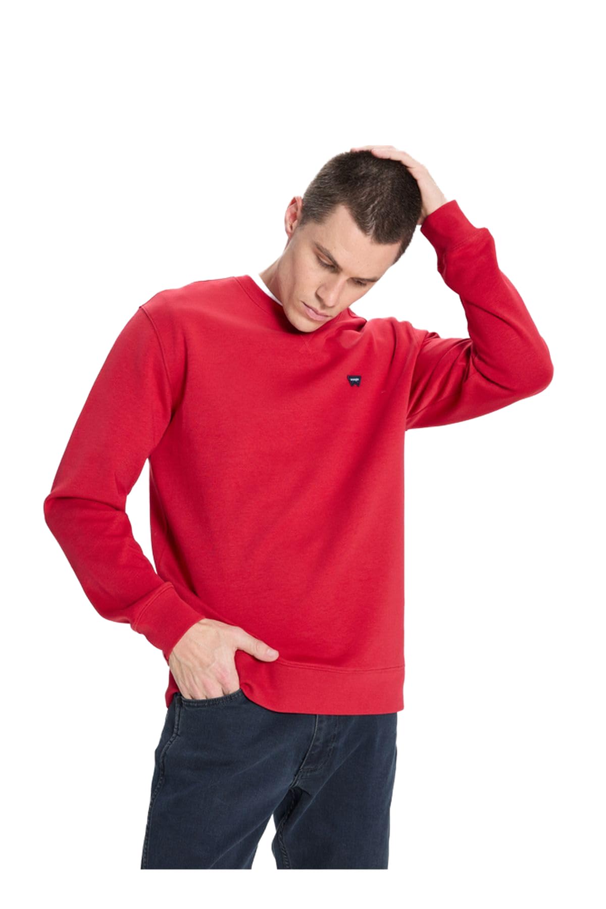 Wrangler Regular Fit Small Logo Sweatshirt Erkek Sweatshirt