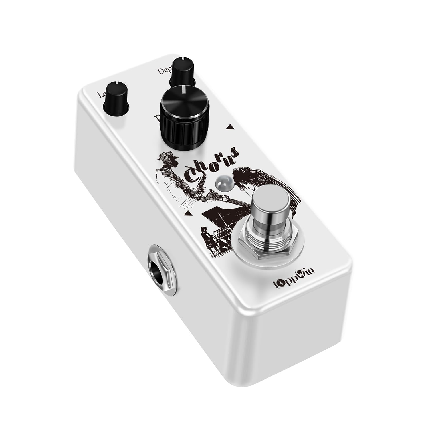 Analog Chorus Pedal - Warmes, Klares Chorus-Klang für Rock, Blues & Post-Rock | Metallgehäuse | True Bypass | Mini-Format Gitarreneffekt