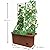 The Lakeside Collection Self Watering Vegetable Planter Box with Trellis on Wheels - Mobile Garden