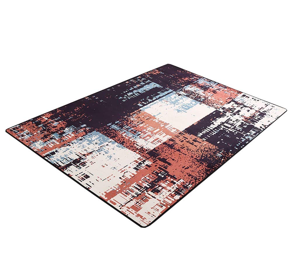 Tapis de salle de bain 140x200 cm à rayures d'encre abstraite