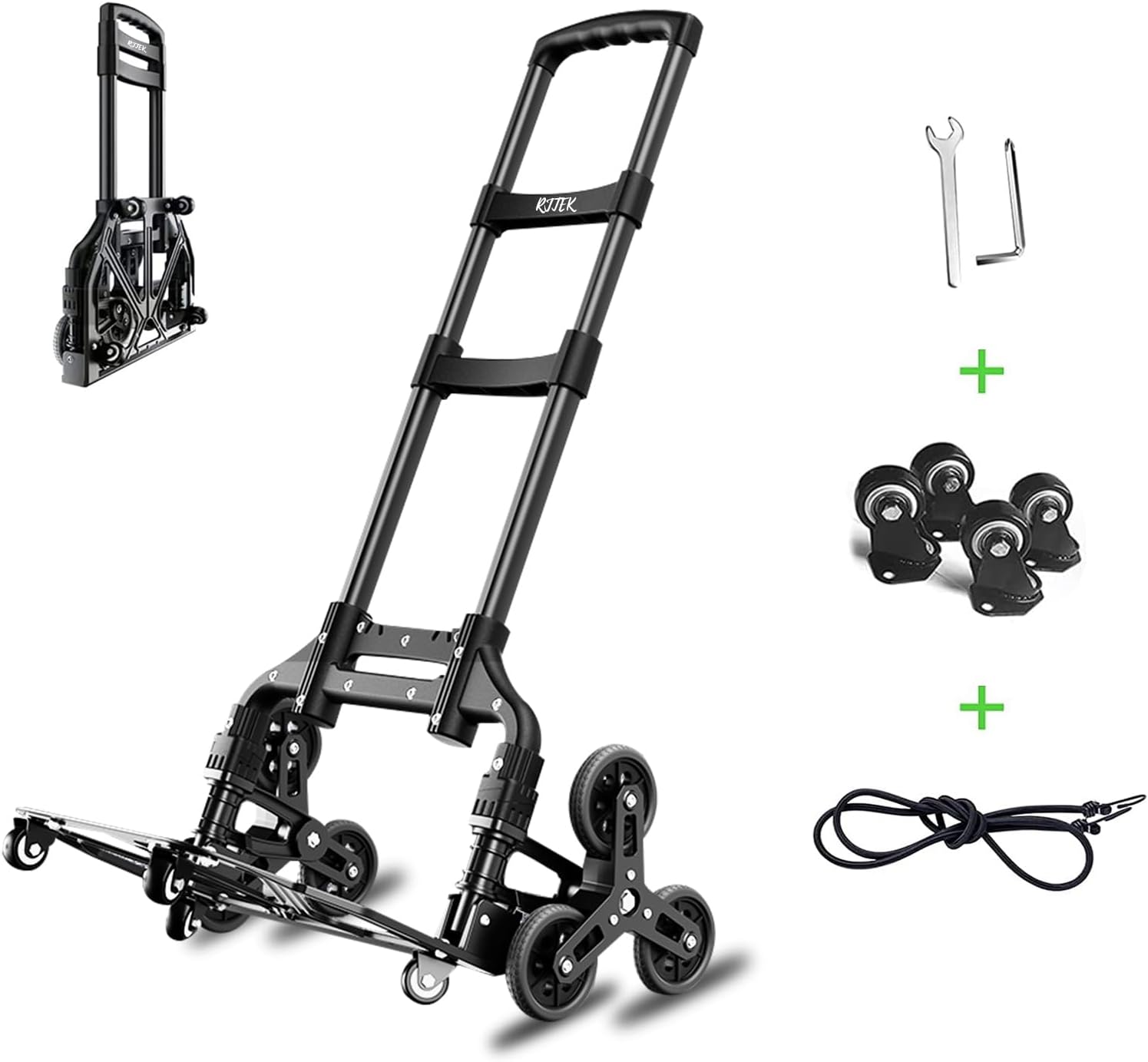 VEVOR Stair Climbing Hand Truck, HeavyDuty Hand Cart Dolly