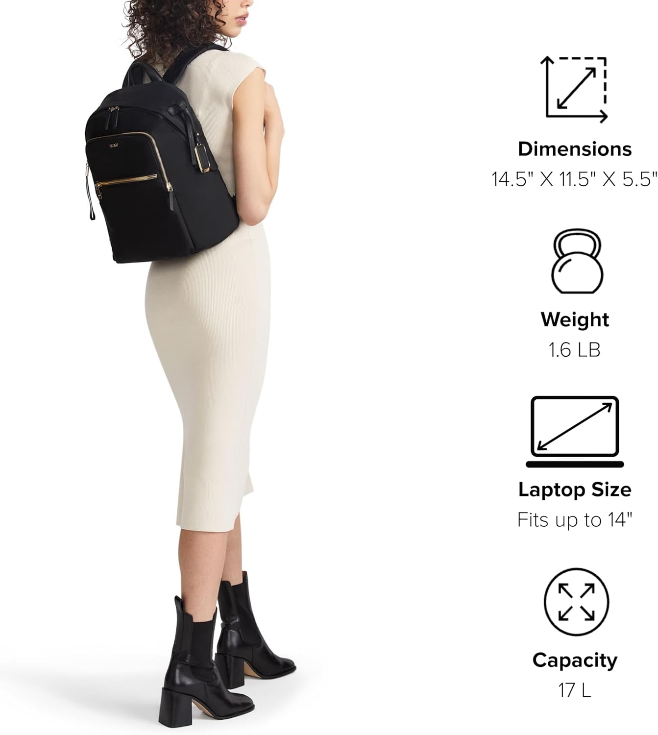 Tumi Womens Halsey Backpack Mink One Size