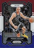 2023-24 PANINI PRIZM PRIZMS RED WHITE AND BLUE #122 JEREMY SOCHAN SAN ANTONIO SPURS BASKETBALL OFFICIAL TRADING CARD OF NBA