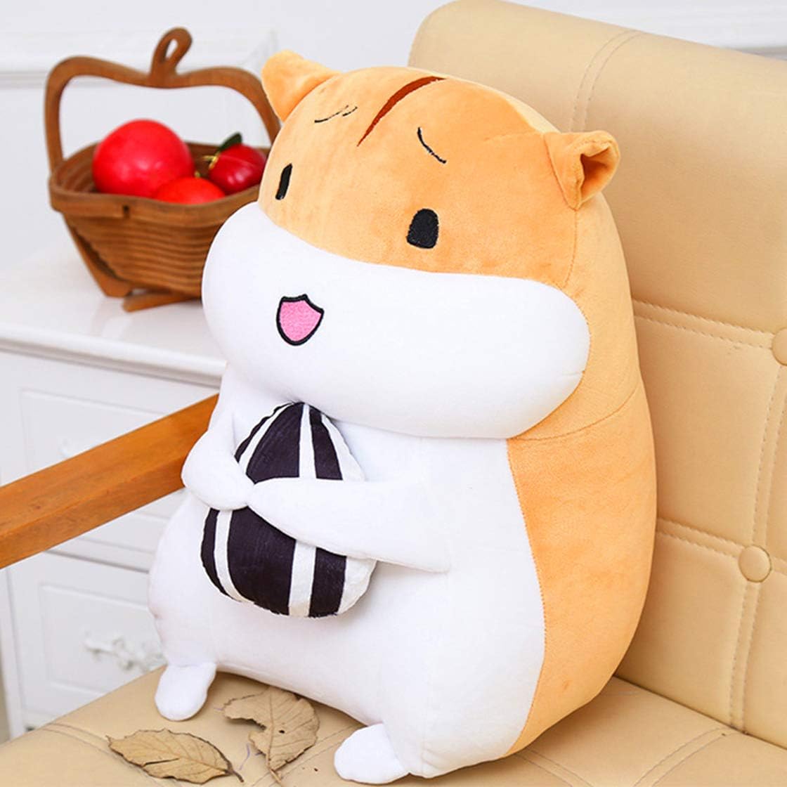 Amazon Co Jp ぬいぐるみ 抱き枕 動物 ハムスター 超可愛い 萌 ふわふわ かわいい 抱き心地抜群 お祝い ギフト バレンタインデ 30cm 黄 おもちゃ