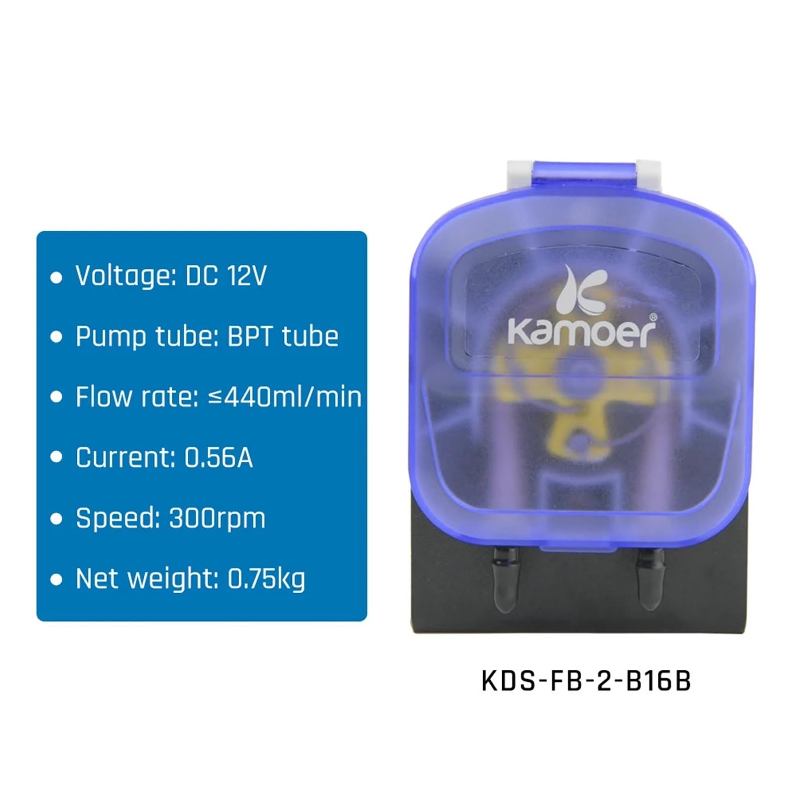 Pompa perystaltyczna KDS 24 V z rurką 3,2 x 6,4 mm i silnikiem krokowym i silnikiem zsynchronizowanym 220 V, pompa dozująca laboratoryjna KDS-FB | Kds-fa-3n16g