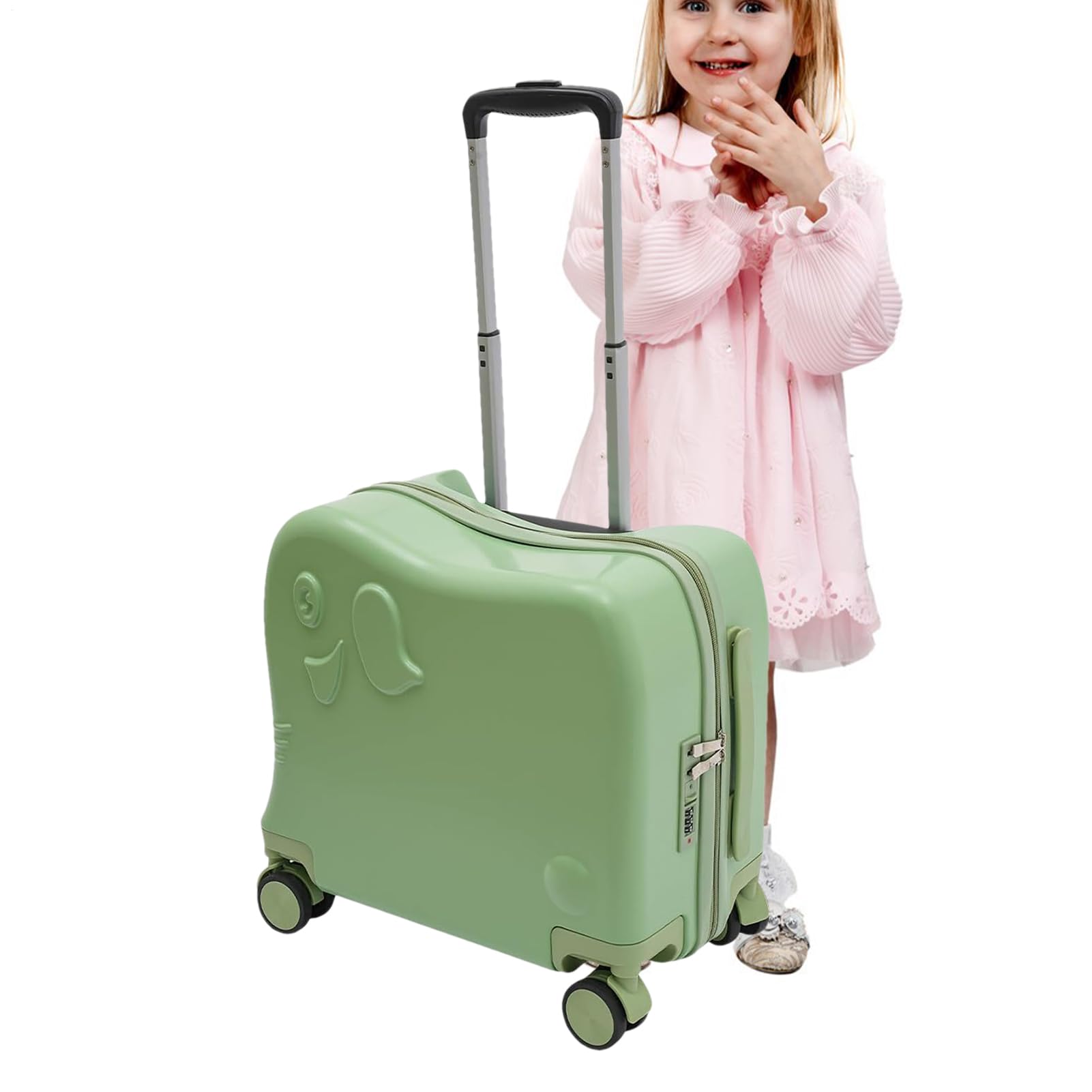 Bagaglio a mano per bambini - Valigia a rotelle per bambini con ruote | valigia per bambini da 18 pollici, maniglia regolabile bagaglio da viaggio multifunzionale per ragazzi e ragazze Abbigliament