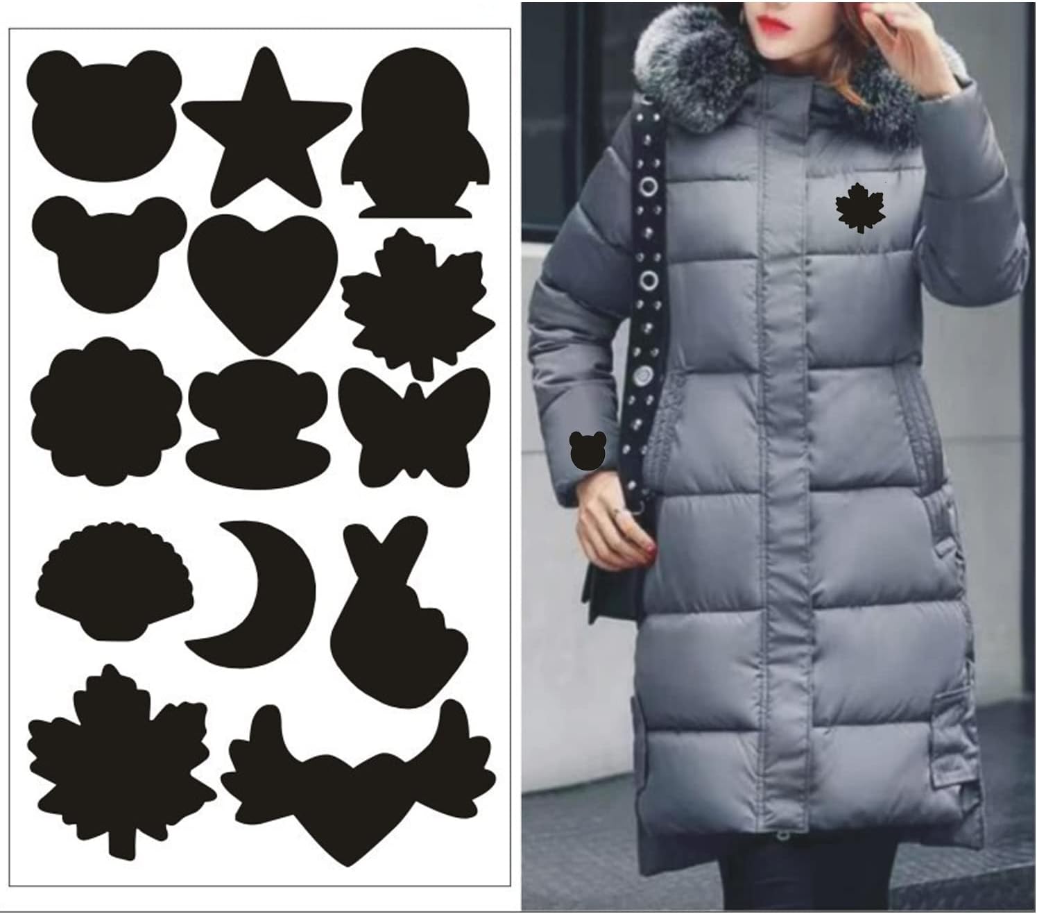 10 Sheets Down Jacket Repair Patches, Self Adhesive Clothes Repair