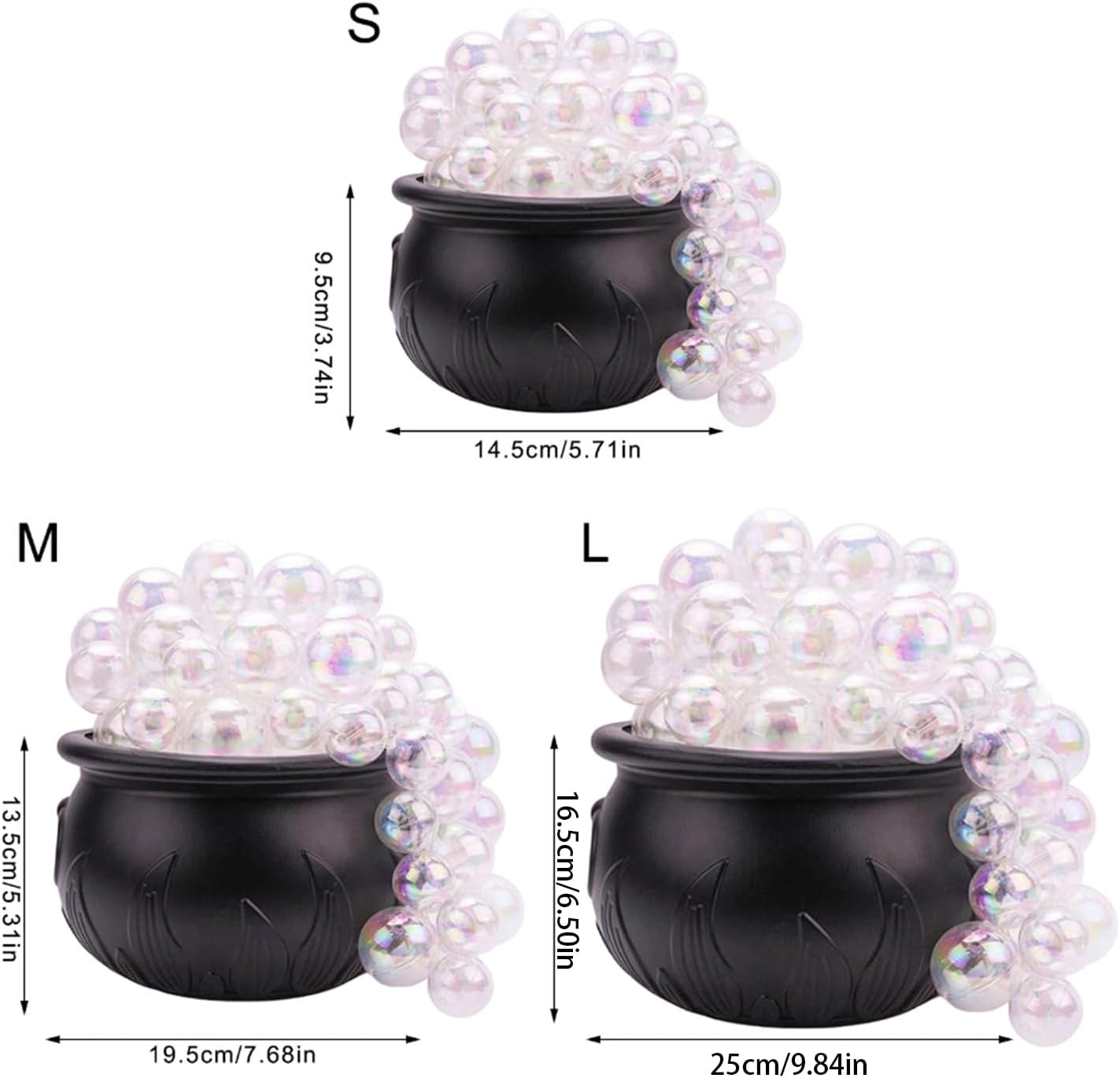 Halloween Party Cauldron Centerpieces with Programmable Light Pattern and Remote Control Functionality Halloween Party Lighting Decors