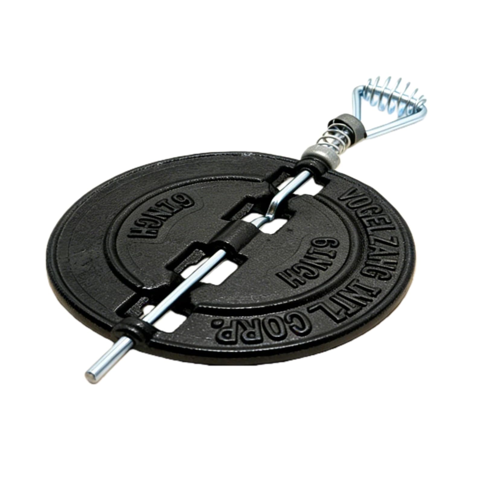 HXKDJ BM0051-A 6 Inch Cast Iron Stove Pipe Damper, Black Fireplace Damper Replacement Part for Home 6 inch Stove Pipe & Fireplaces