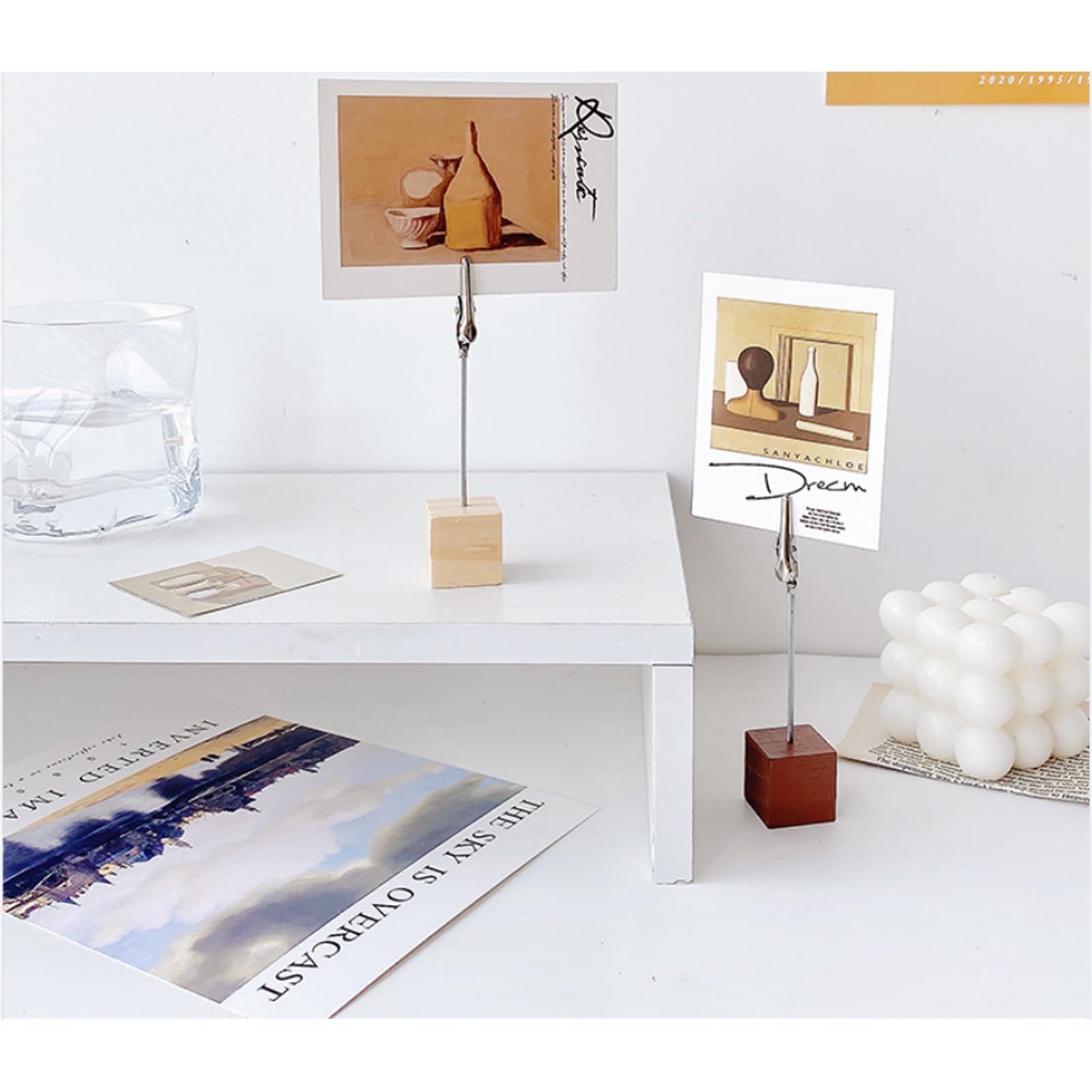 6-pcs Creative DIY Decoration for Accessories, Photo Clip Holder, Home Decoration Accessories, Suitable for Birthday Parties, Family Gatherings, Christmas Decoration, Wedding Digital Card Display