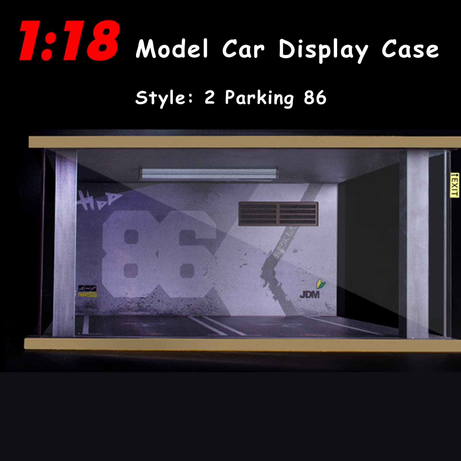 Amazon.co.jp: 1/18スケールモデルカーディスプレイケース - 1:18 カー
