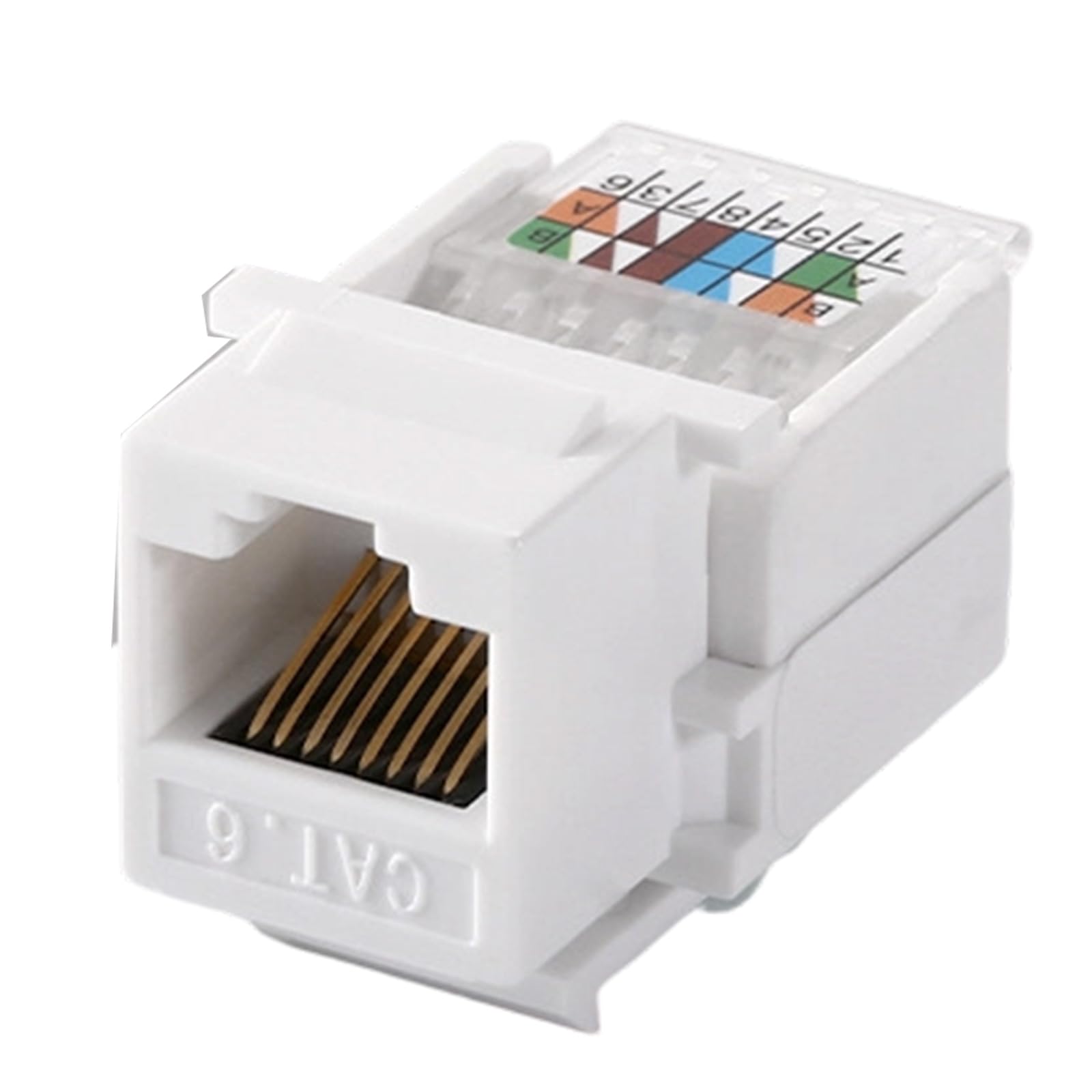 Modern Styles Internet Outlet Cover with Round Edges & Spacious Back Cavity Telephone & Internet Wall Plate for Neat Wire Ethernet Wall Plate