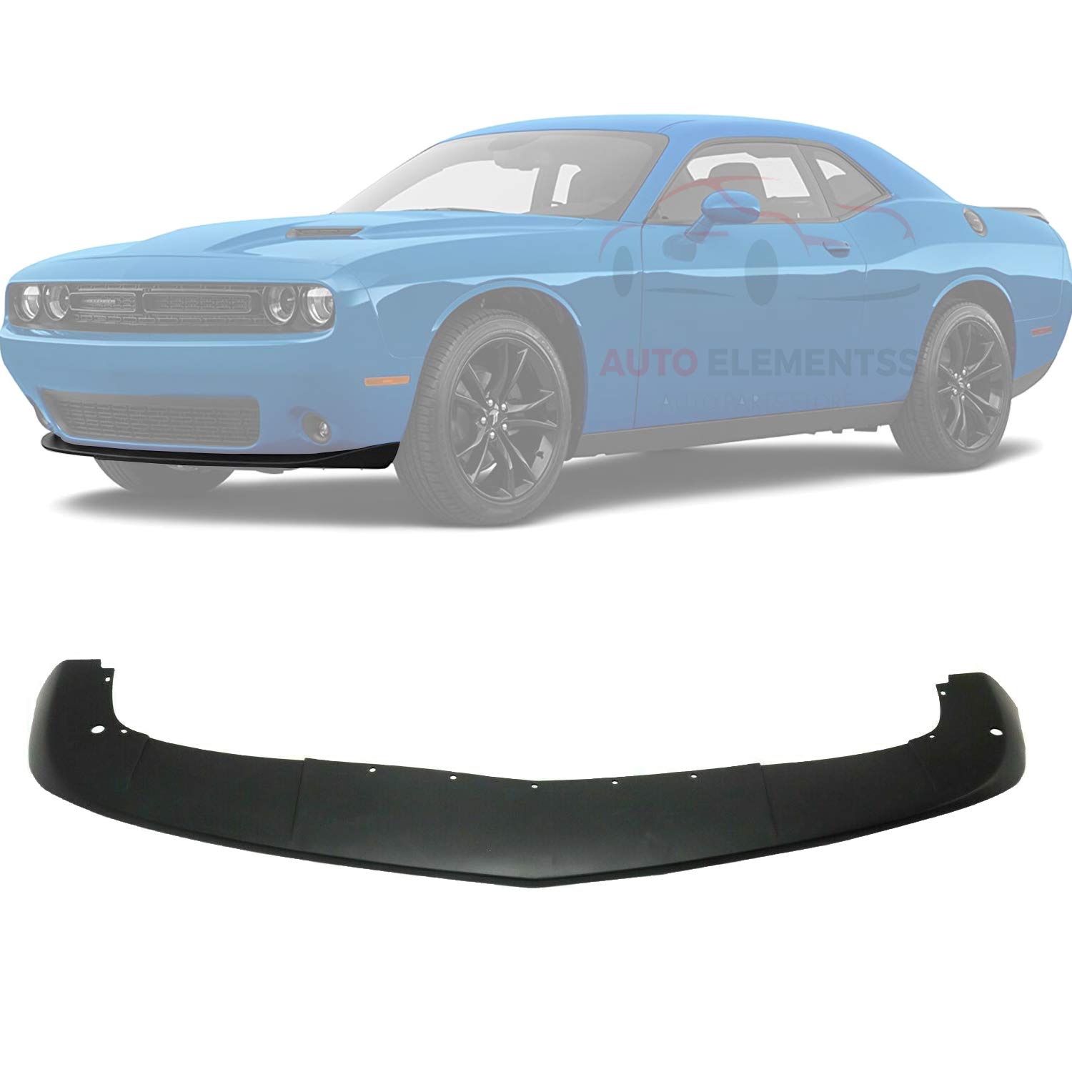 New Front Lower Valance Air Dam Textured For 2015-2020 Dodge Challenger Coupe Direct Replacement 68258745AB