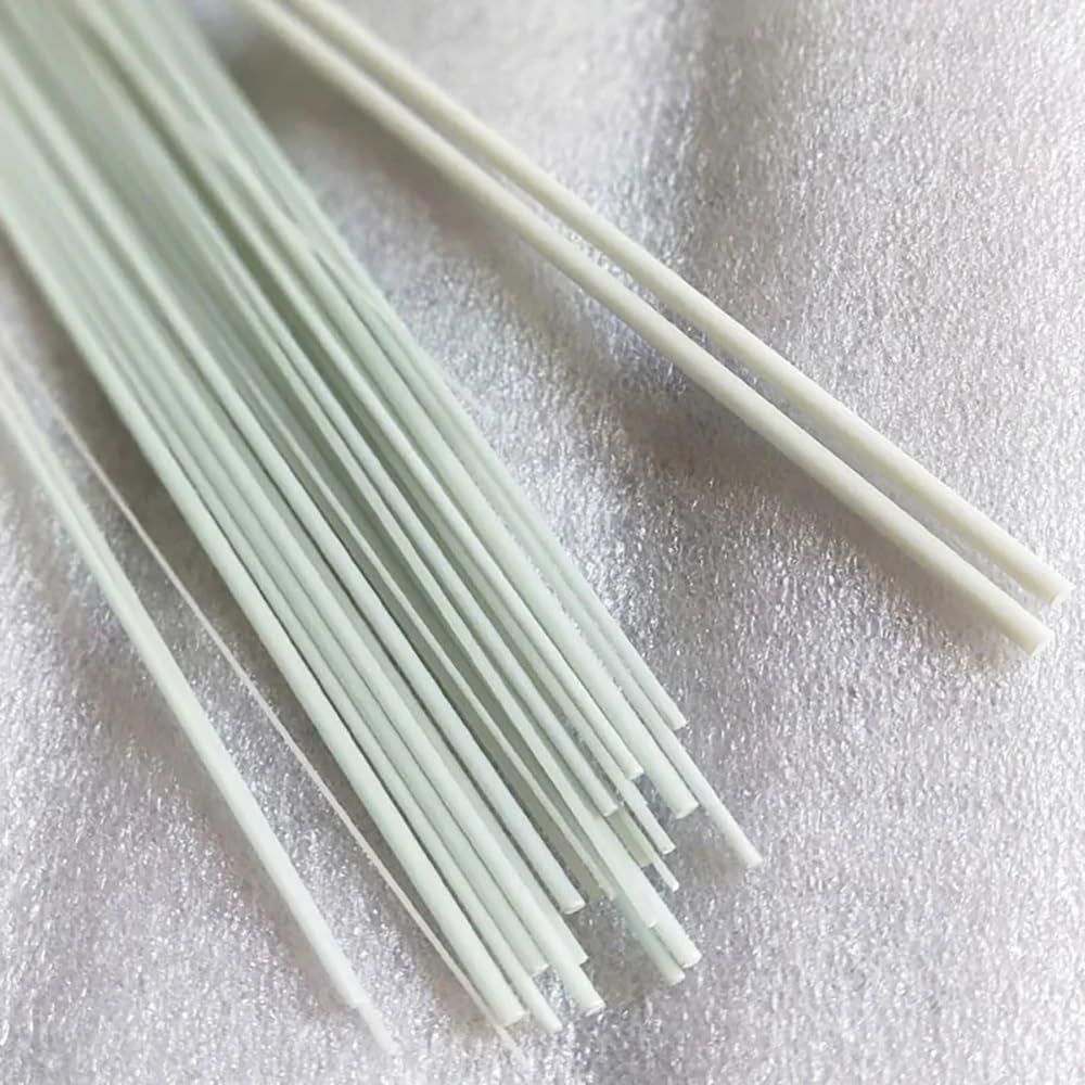 Tige En Fibre De Verre Blanche, Diamètre 1-5mm, Longueur 500mm, Matériau Isolant, Tige En Fibre De Verre Solide, 20 Pièces(1.5x500mm)
