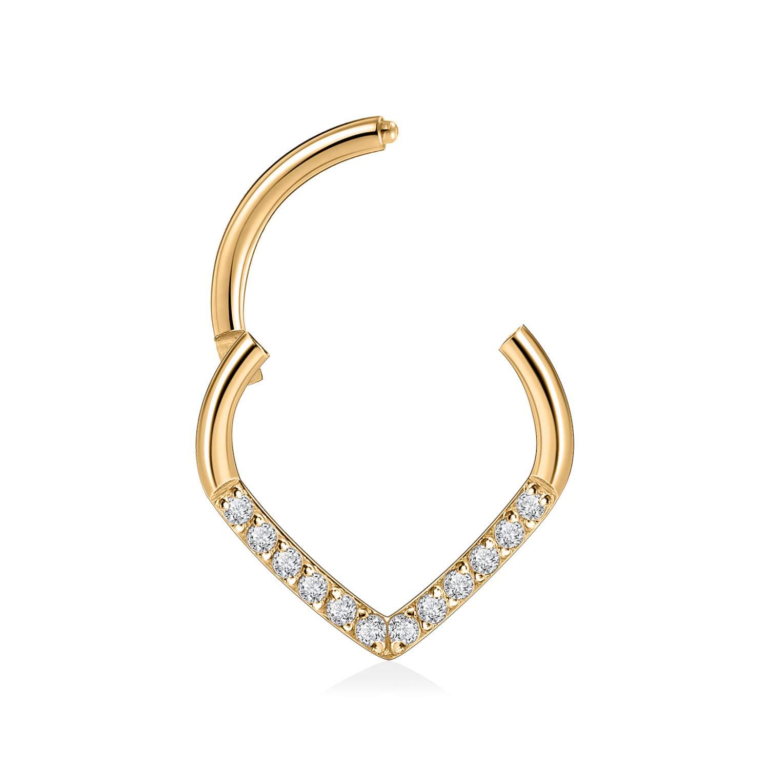 AROWRO 16G Septum & Daith Jewellery - 316L Surgical Steel Septum Rings, Daith Earrings, Nose Rings, Clicker, Rook, Helix, Lobe, Cartilage Piercing Jewellery — view 6