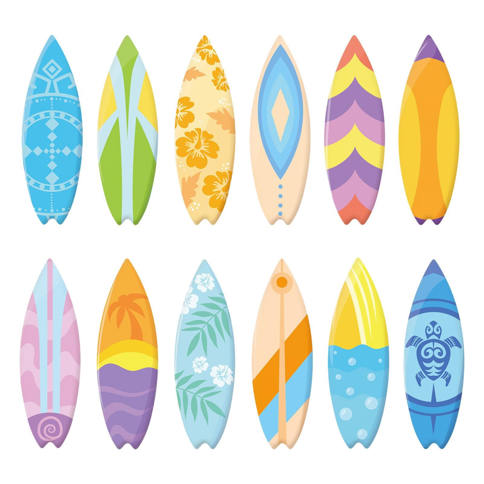 Neamou Pegatinas Hawaianas, 60 Pegatinas Playa para Tablas Surf para Verano, Favores y decoración la Fiesta la Tabla Surf, Lindo Parachoques para computadora portátil