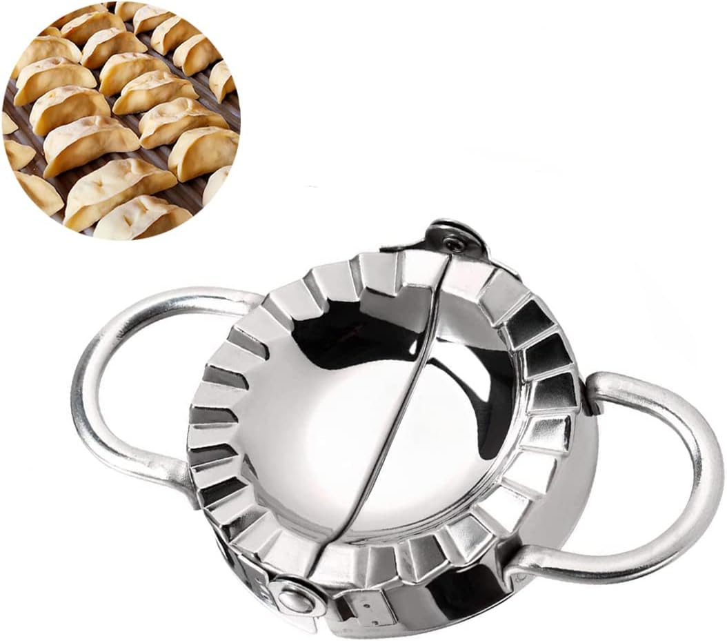 3.74 inches Stainless Steel Dumpling Maker Dough Cutter Ravioli Empanada Press Mold Pierogi Wrapper Pastry Tools Large