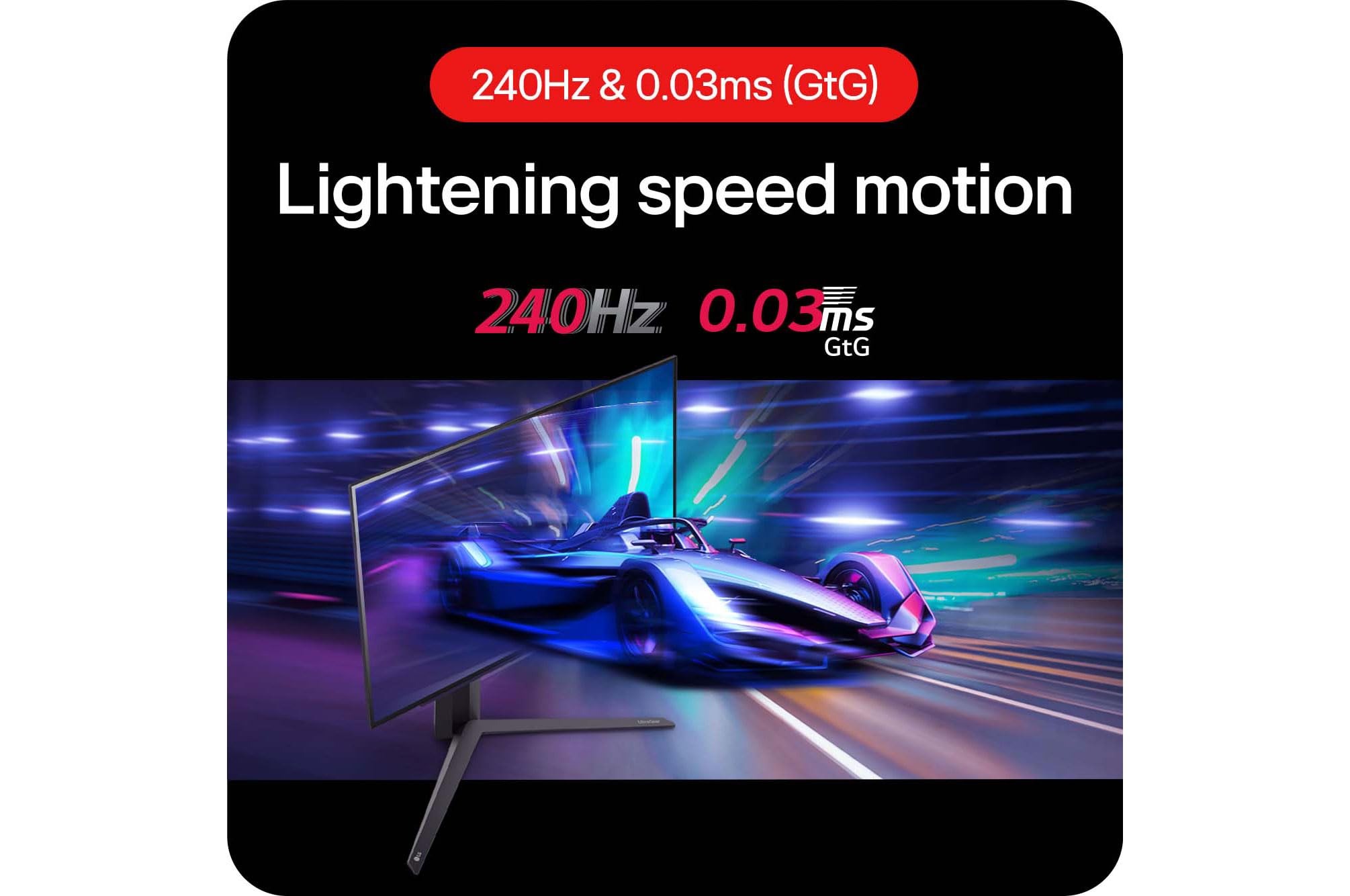 LG Ultragear 27GX704A-B.AEU 27 Zoll WQHD OLED Gaming-Monitor 240Hz AMD FreeSync Premium Pro DisplayHDR True Black 400 Schwarz