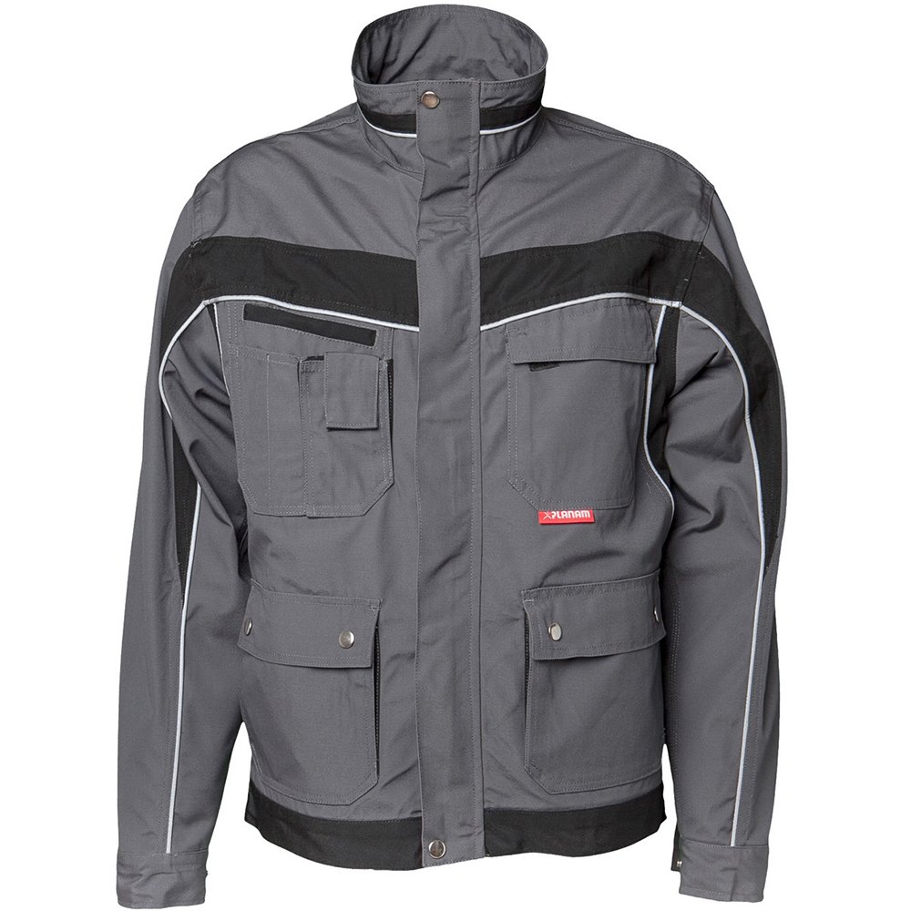 plaline Vêtements Taille Veste de travail Rouge/Ardoise