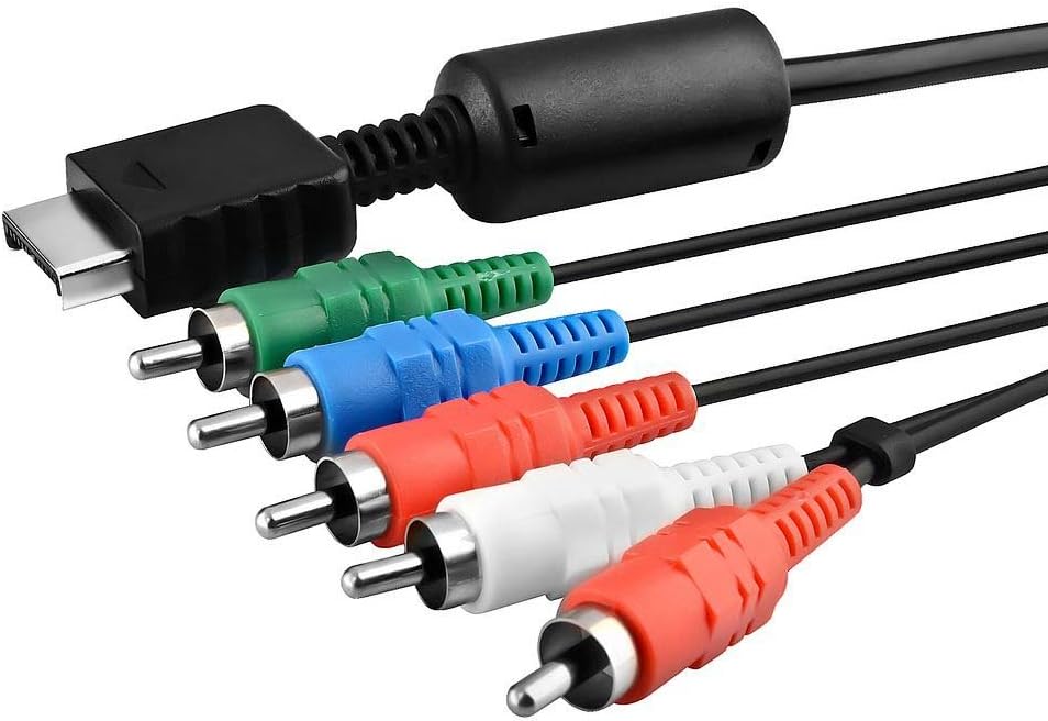 2 Pack High Resolution HDTV Component RCA AV Audio Video Cable for PS3 & PS2 PlayStation
