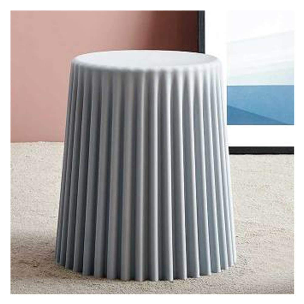 Tabouret Rond de Maquillage Bleu pour Réinventer l'Espace de Votre Salon