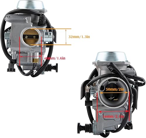 Miniatura 2 de Carburador TRX350 para Honda Rancher 350 TRX350 350ES 350FE 350FMTE 350TM 2000-2006 ATV Carburador de 4 tiempos con kit de filtro de aire