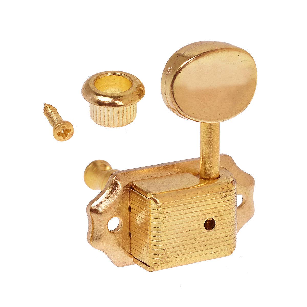 STKJ Guitar Tuning Pegs -6Pcs Tuning Key Pegs Gold Guitar Semi-closed Machine Heads