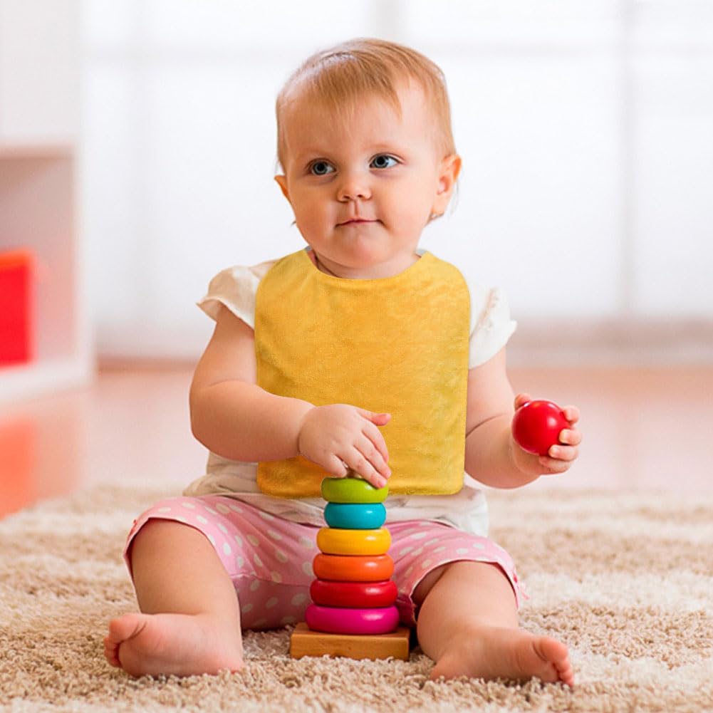 Vicloon Bavoir Elastique, Bavoirs Imperméables Bébé, Bavoirs pour Bébés Tissu 90% Coton avec Sangle élastique Passe au Sèche-Linge, Pas de Rétrécissement