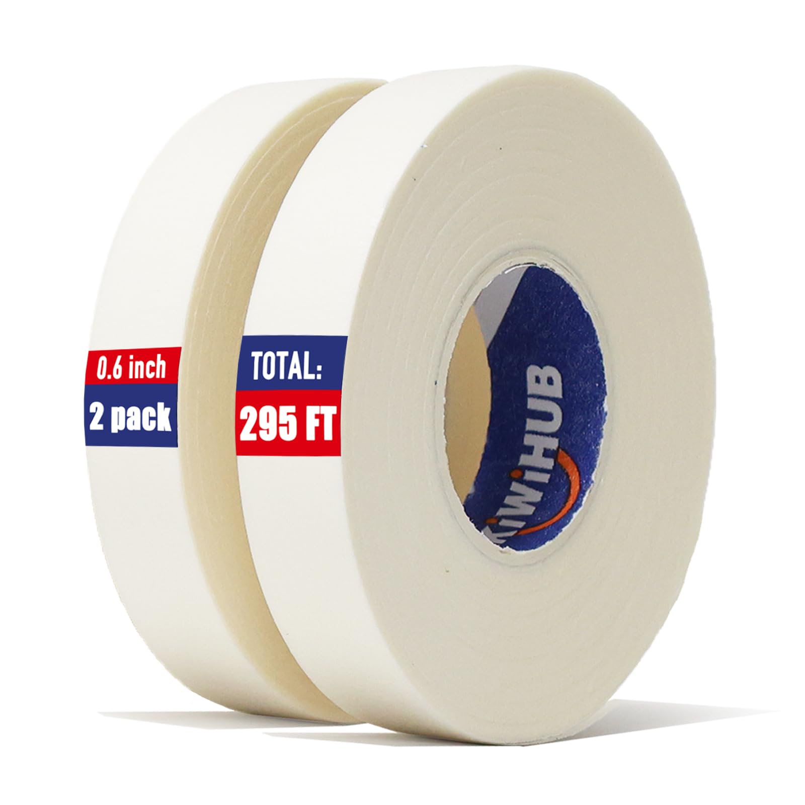 2 Pack Art Tape - Professional Artist Tape for Watercolor Paper, White Masking Artists Tape for Painting Canvas Framing - Acid Free Tape - 0.6inch Wide 295FT Long