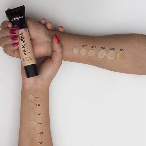 Miniatura 3 de L'Oreal Paris cosméticos base infalible de cubierta total, Beige Caramelo