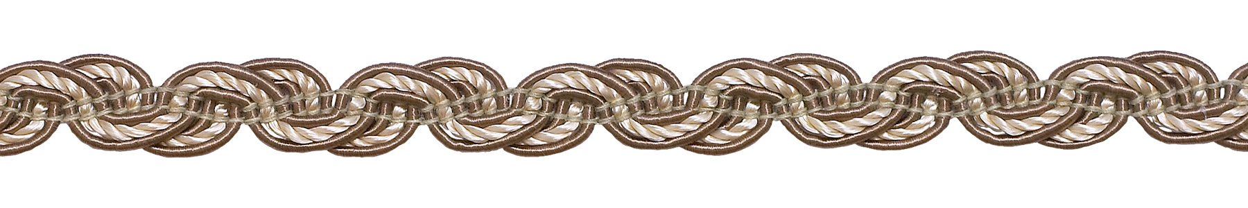 DÉCOPRO Beige Multi Tone Baroque Collection Gimp Braid 1/2 inch Style# 0050BG Color: Sandstone - 7245 (Sold by The Yard)