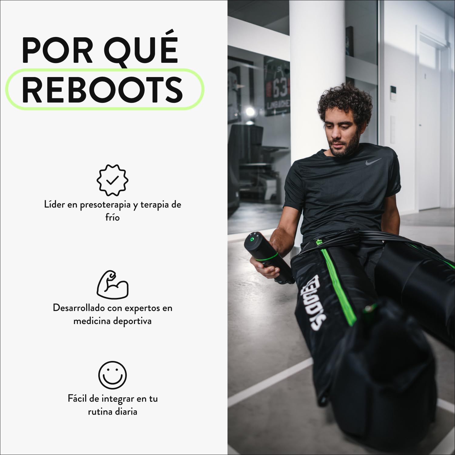 Go Lite Boots - Masajeador de piernas | 180 mmHg | 4 cámaras superpuestas | para casa y viajes | Recuperación de la musculatura | XL