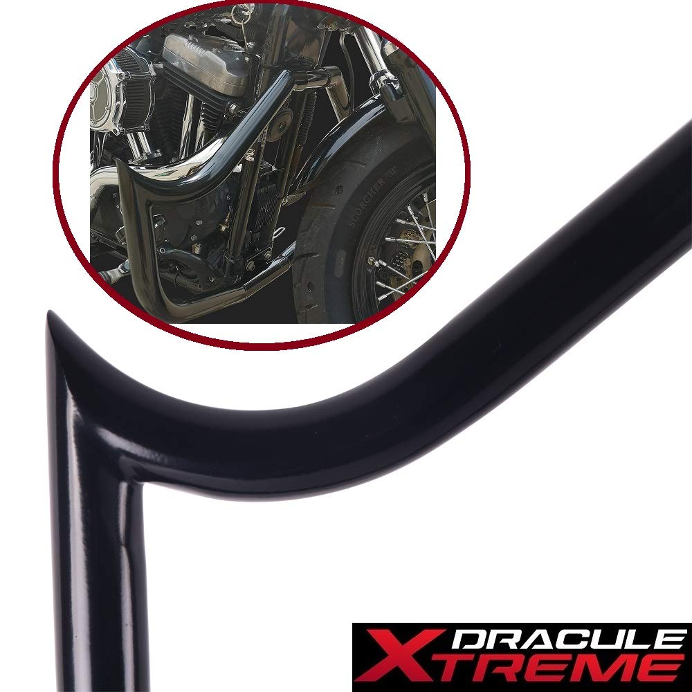 DraculeXtreme Fat 1.5 INCH Engine Guards, MeatHook Killing Looks Crash