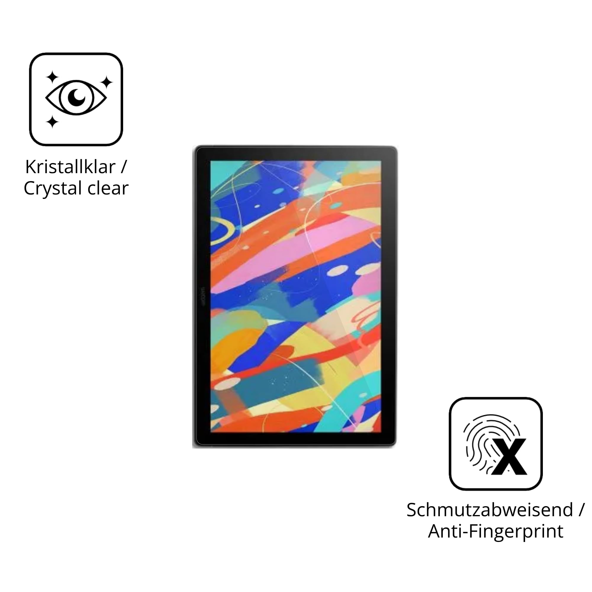 dipos 2x Pellicola Protettiva 9H trasparente per Wacom Cintiq 16 | Non si rompe e non si scheggia, non è vero vetro, Anti-Shock, si adatta perfettamente, antigraffio, senza bolle, autoadesiva