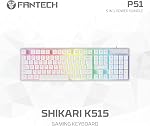 FANTECH 5 in-1 Gaming Keyboard and Mouse Combo, Rainbow LED Backlit Wired Keyboard,Gaming Headset and Headphone Stand Gaming Mouse Pad,Wired Gaming Mice, for,PC,Laptop,Xbox White