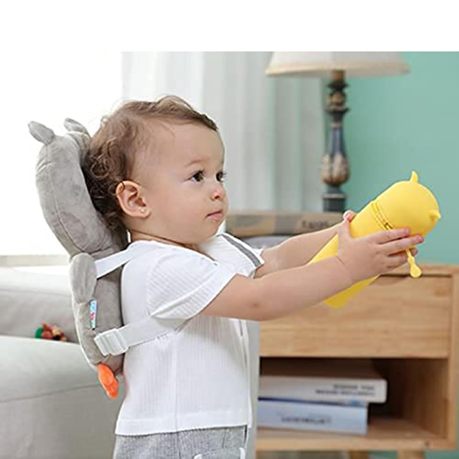 NME COLLECTION Head Protector Cushion Plush Soft Toy Early Learning Toy Fall Protection Helmet Baby Head Protector Child Adjustable Shoulder Strap (Head Protector) - Image 4 thumbnail