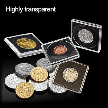 Amazon.com : XYZsundy Coin Capsule Coin Snap Holder 2 x 2