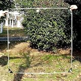 Generico Telo Trasparente Telone All'aperto 40x40-201x350cm Teloni in PVC con Occhielli, Telo di Copertura antistrappo per Piante Serra Auto Patio Campeggio Piscina Giardino Piante(201x300cm)