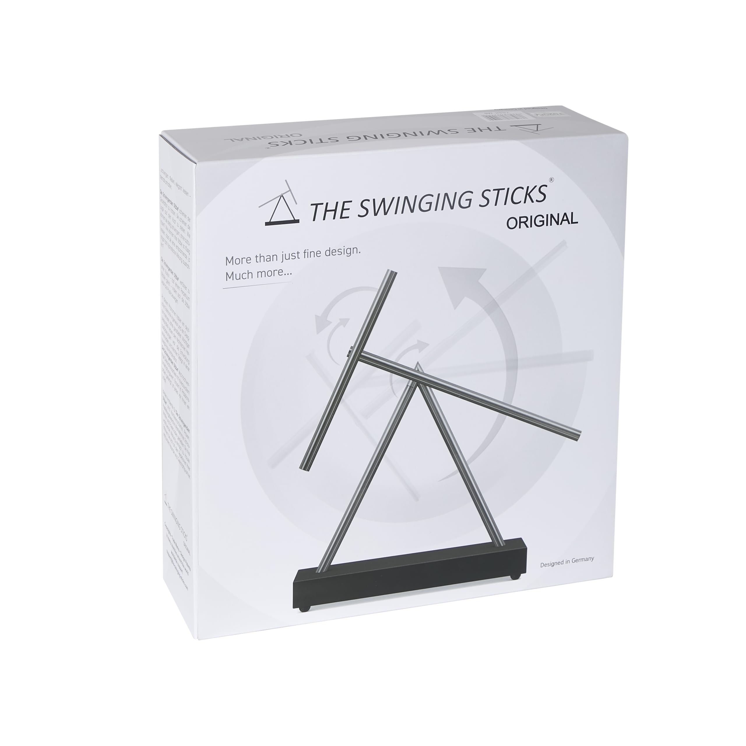 Original - The Swinging Sticks® Infinity | Faszinierende Kinetik-Skulptur mit edlem massiven Bambus-Sockel | Perpetuum Mobile Illusion | Handgefertigt | EIN Blickfang für Moderne Wohn- & Arbeitsräume