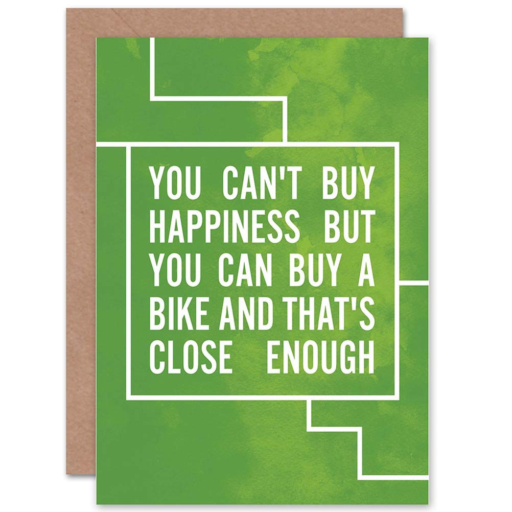 Artery8 Bicycle Quote Greeting Card - Green