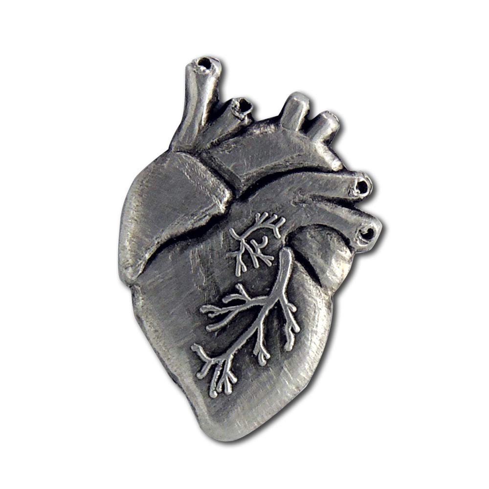 StockPins Anatomical Heart Lapel Pin – Detailed Medical Pin for Doctors, Nurses, Cardiologists, and Medical Students – Perfect for Lab Coats, Lanyards, and Awareness