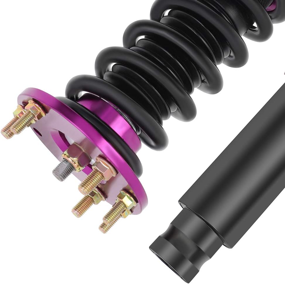 Coilover Struts Spring Shocks Adjustable Height Coilovers Suspension Struts Coil Spring Shocks and Struts Full Set Kits ECCPP Fit for 2008-2012 for Honda for Accord - Purple