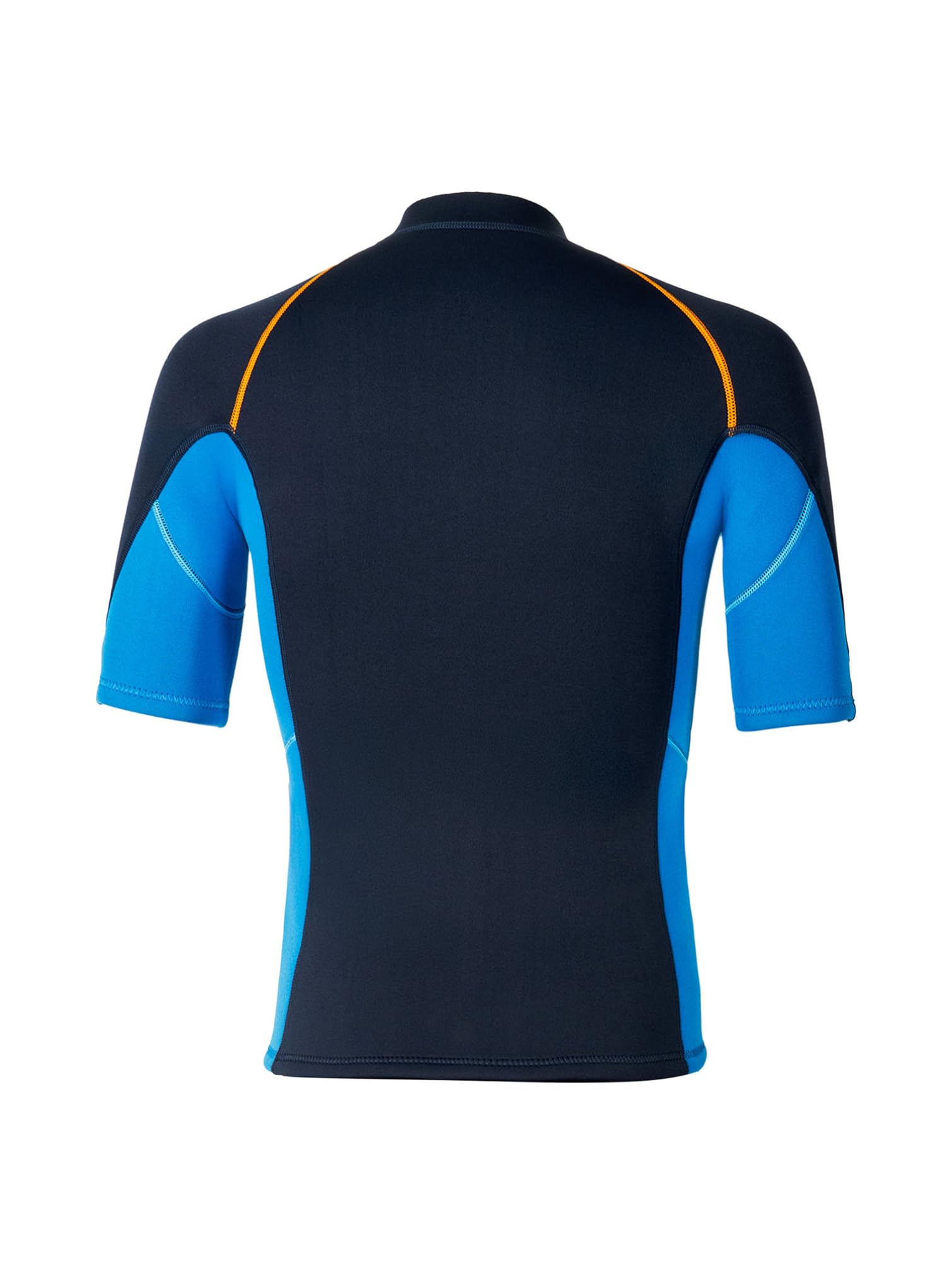 TiaoBug Muta da Sub Uomo Maglietta in Neoprene da 1,5 mm per Snorkeling e Nuoto Maglia Protettiva con Zip Frontale Rashguard Top per Immersione Surf Wetsuit Swimwear