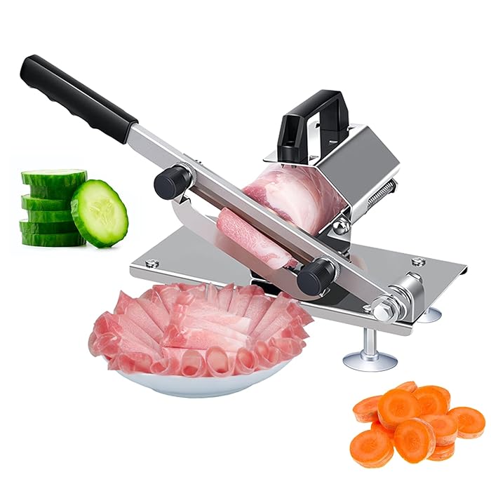vonshef stainless steel meat slicer