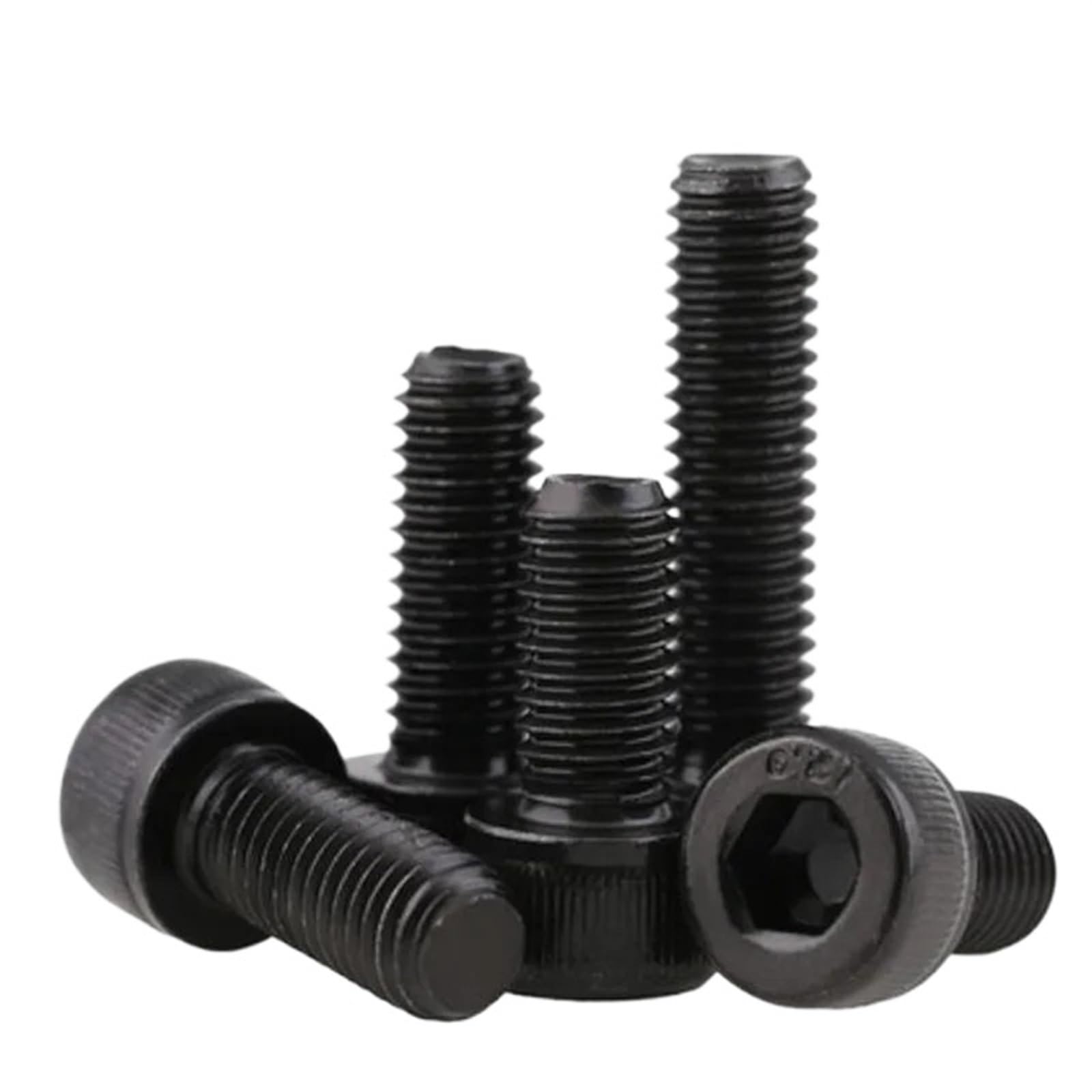 bulloni a testa esagonale, 50 viti DIN912 12.9 nere a esagono incassato con testa a brugola(9mm,M2.5)