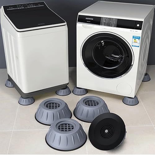 Miniatura 5 de Almohadilla antivibración para lavadora, estabilizador antivibración de 4 Pac Amortiguador para lavadoras y secadoras para evitar movimientos