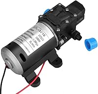 Vista 2 de Self Priming Water Pump, 12V DC 100W 8L/Min 160Psi High Pressure Diaphragm Self Priming for Wash