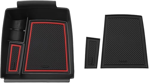 Miniatura 17 de Autorder 2 unidades Organizador de consola central para Kia EV6 2022 2023 2024 2025 2026, accesorios, caja de almacenamiento para reposabrazos