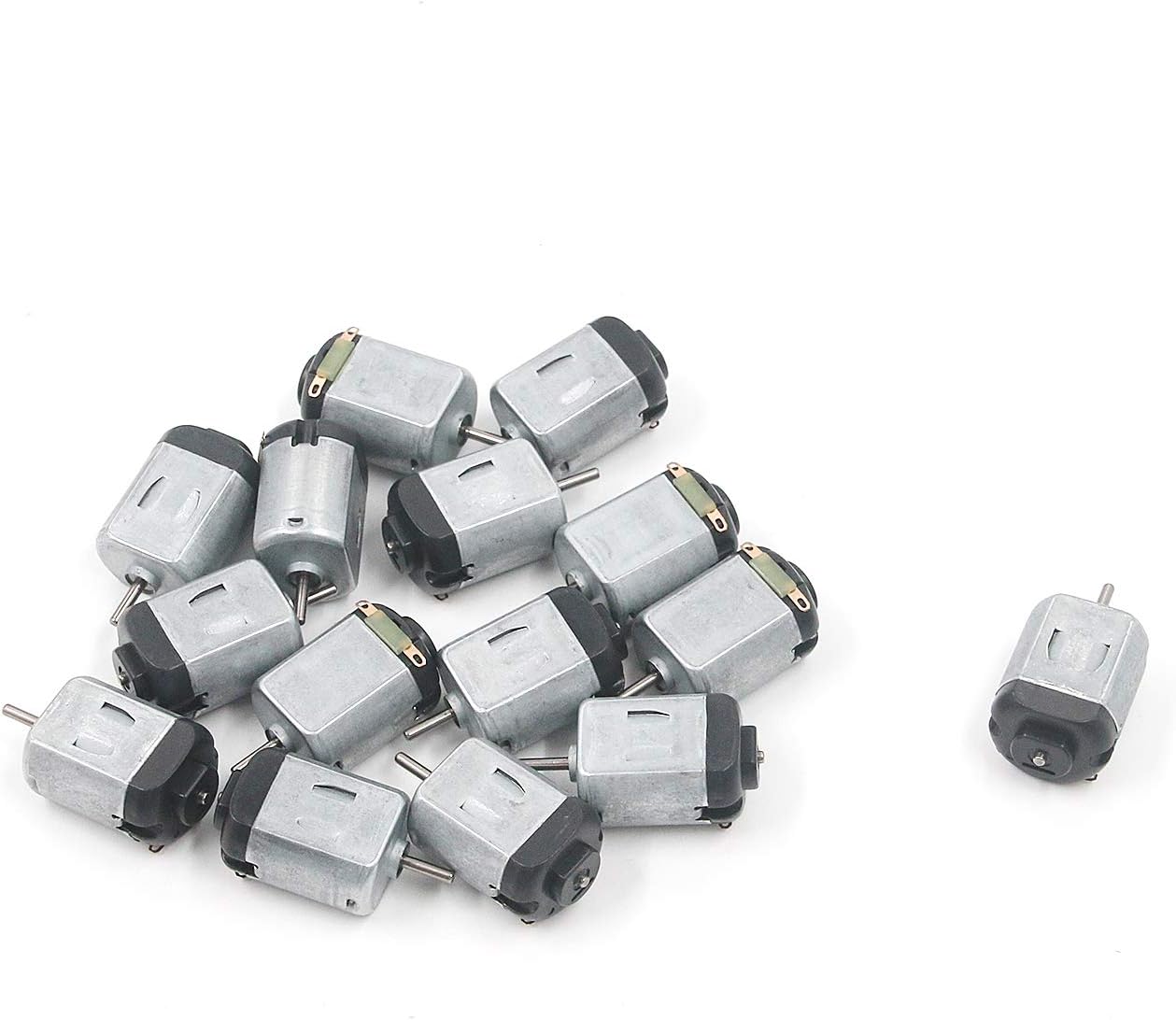 FarBoat 15Pcs DC Mini Motor 1.5V 600mA 16000RPM for DIY Toy Mini USB Fan Science Experiment